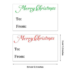 80pcs Merry Christmas Stickers Seals Labels & 5 Large Thank You Stickers