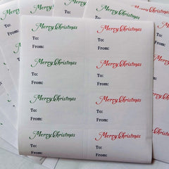 80pcs Merry Christmas Stickers Seals Labels & 5 Large Thank You Stickers