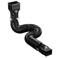 Extend Your Downspout Drainage 152.4 cm Flexible Downspout Extension