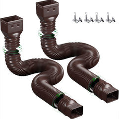 Extend Your Downspout Drainage 152.4 cm Flexible Downspout Extension