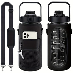 2L 64oz Sports Water Bottle Sleeve Insulated Carrying Bag for Outdoor Activities