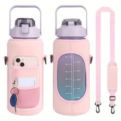2L 64oz Sports Water Bottle Sleeve Insulated Carrying Bag for Outdoor Activities