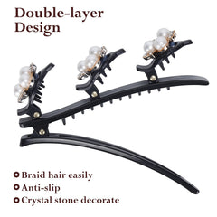Vintage Crystal Hair Clip Sparkling Hair Accessories for Women and Girls