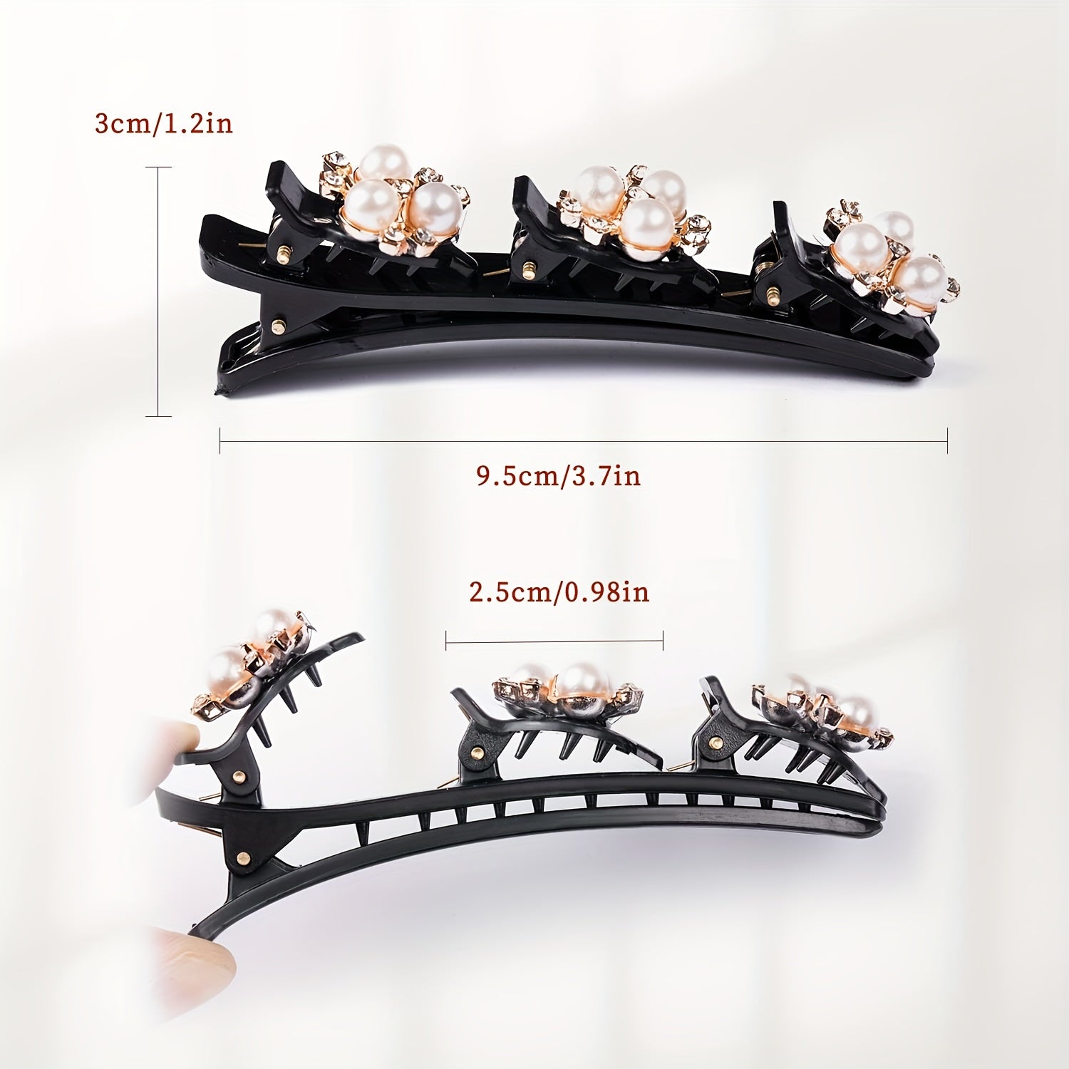 Vintage Crystal Hair Clip Sparkling Hair Accessories for Women and Girls