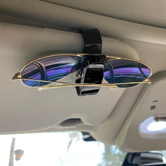 2pcs Car Sun Visor Glasses & Sunglasses Holder for Receipts & Cards