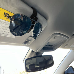 2pcs Car Sun Visor Glasses & Sunglasses Holder for Receipts & Cards