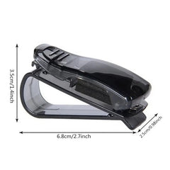 2pcs Car Sun Visor Glasses & Sunglasses Holder for Receipts & Cards