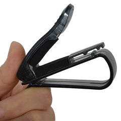 2pcs Car Sun Visor Glasses & Sunglasses Holder for Receipts & Cards