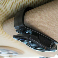 2pcs Car Sun Visor Glasses & Sunglasses Holder for Receipts & Cards