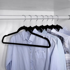 5pcs Non-slip Flocking Coat Hanger for Men's Suits and Coats