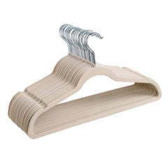 5pcs Non-slip Flocking Coat Hanger for Men's Suits and Coats