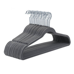 5pcs Non-slip Flocking Coat Hanger for Men's Suits and Coats