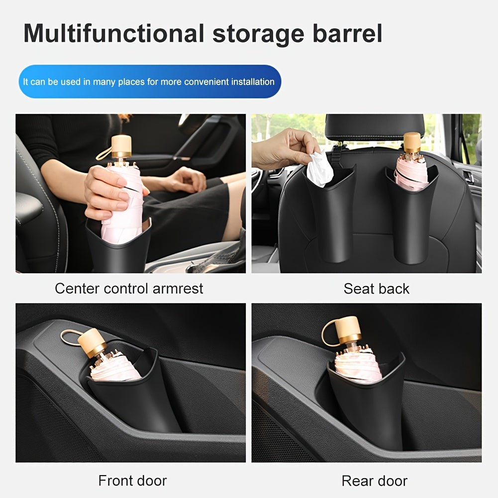 Car Umbrella Holder & Trash Can - Keep Your Car Organized