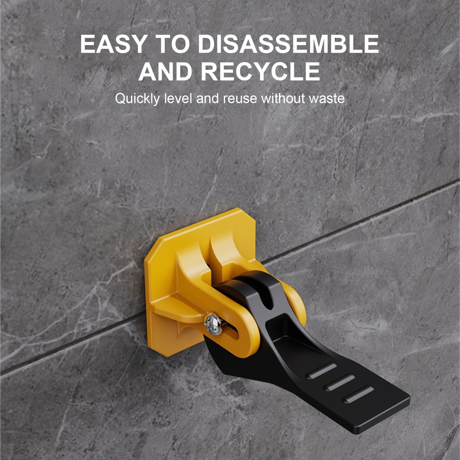 50pcs Reusable Tile Leveler System with Replaceable Steel T Pin