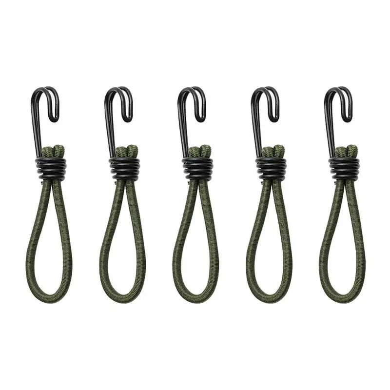 Camping Tent Elastic Rope With Hook Fixed Binding Belt