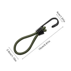 Camping Tent Elastic Rope With Hook Fixed Binding Belt