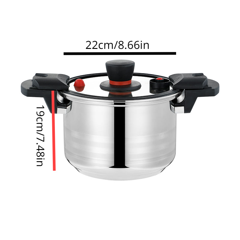 Stainless Steel Micro Pressure Cooker Lock Cover Induction Cooking Pot