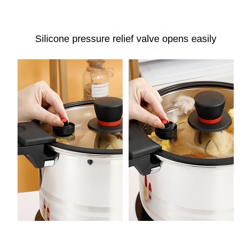 Stainless Steel Micro Pressure Cooker Lock Cover Induction Cooking Pot