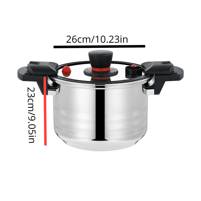 Stainless Steel Micro Pressure Cooker Lock Cover Induction Cooking Pot