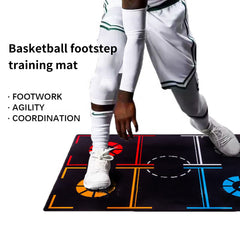Durable Non Slip Basketball Training Mat, Foldable Agility Equipment