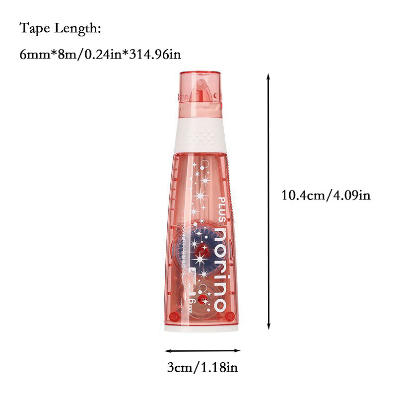 Double Sided Adhesive Correction Tape, Colorful Shell, Convenient to Carry