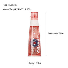 Double Sided Adhesive Correction Tape, Colorful Shell, Convenient to Carry