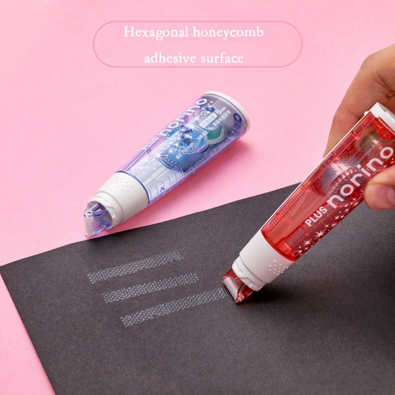 Double Sided Adhesive Correction Tape, Colorful Shell, Convenient to Carry