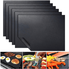 5pcs BBQ Grill Mat Non-stick Barbecue Mat Heat Resistant Easy to Clean