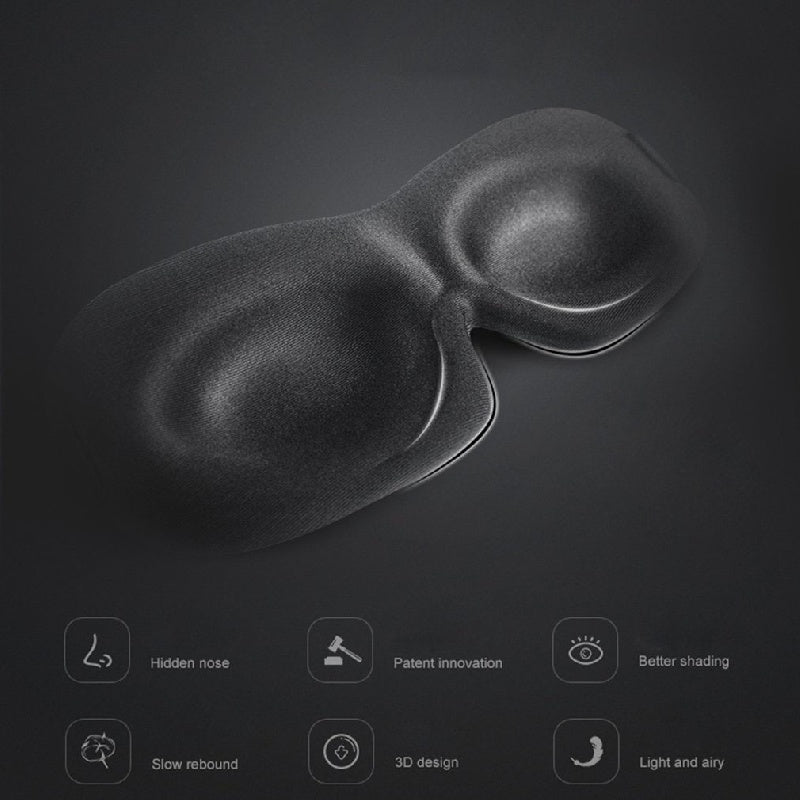 3D Contoured Blackout Eye Mask Breathable for Travel Rest Yoga