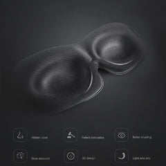 3D Contoured Blackout Eye Mask Breathable for Travel Rest Yoga