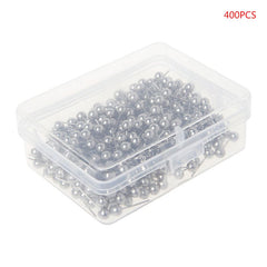 400pc Golden Silvery Map Tacks Push Pins w/ Round Plastic Head & Steel Point