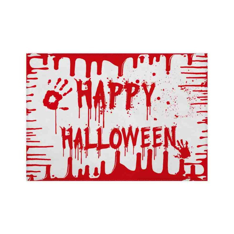 1pc Halloween Party Placemats Linen Insulated Placemat