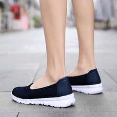 Women's Mesh Breathable Flat Walking Shoes Lightweight Casual Shoes