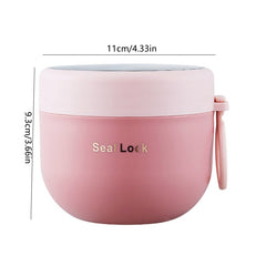 Plastic Thermal Lunch Box Insulated Lunch Cup for Camping Picnic Food Container