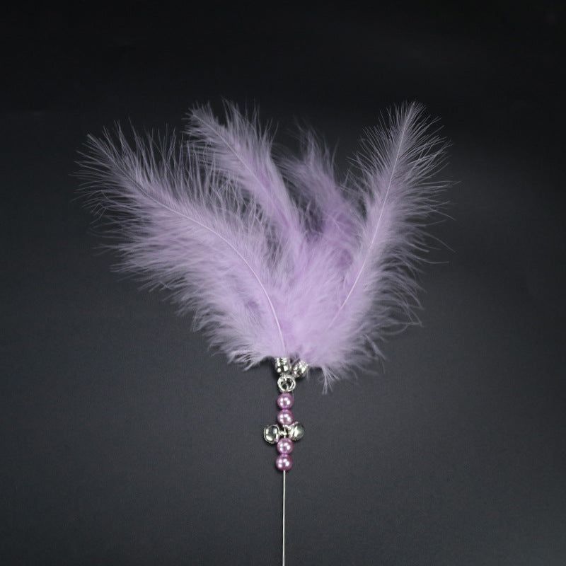 Interactive Fairy Cat Teaser Toy with Feather Bell, Kitten Toy Supplies