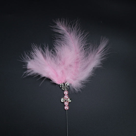 Interactive Fairy Cat Teaser Toy with Feather Bell, Kitten Toy Supplies