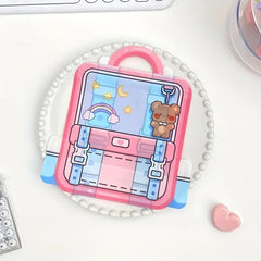 Schoolbag Shape Packaging Bags Creative Snack Cookie Candy Plastic Zipper Bags