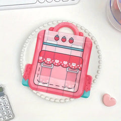Schoolbag Shape Packaging Bags Creative Snack Cookie Candy Plastic Zipper Bags