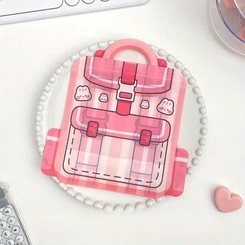 Schoolbag Shape Packaging Bags Creative Snack Cookie Candy Plastic Zipper Bags