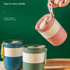 450ML Stainless Steel Insulated Lunch Box with Spoon