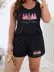 Christmas Lounge Set Tank Top & Shorts