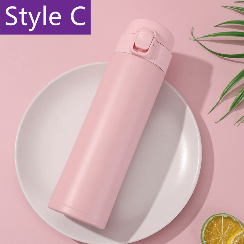 Portable Vacuum Flask Insulated Water Bottle Leak Proof Double Walled