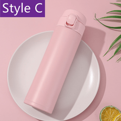 Portable Vacuum Flask Insulated Water Bottle Leak Proof Double Walled