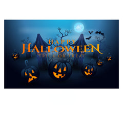 Happy Halloween Backdrop Banners Wall Door Decoration Props