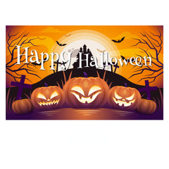 Happy Halloween Backdrop Banners Wall Door Decoration Props