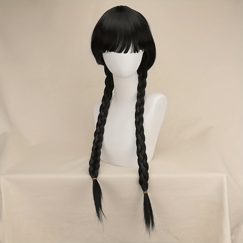 Cosplay Wigs Double Braid Synthetic Hair Replacement