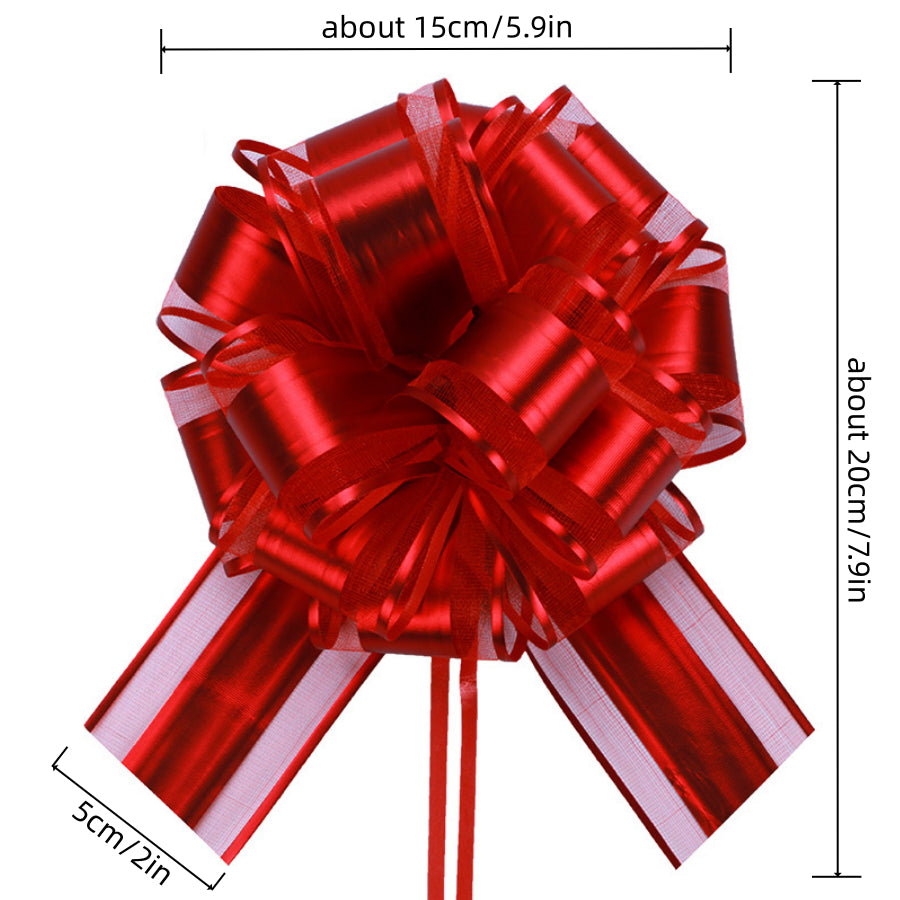 5pcs Colorful Metallic Bouquets for Gift Packaging