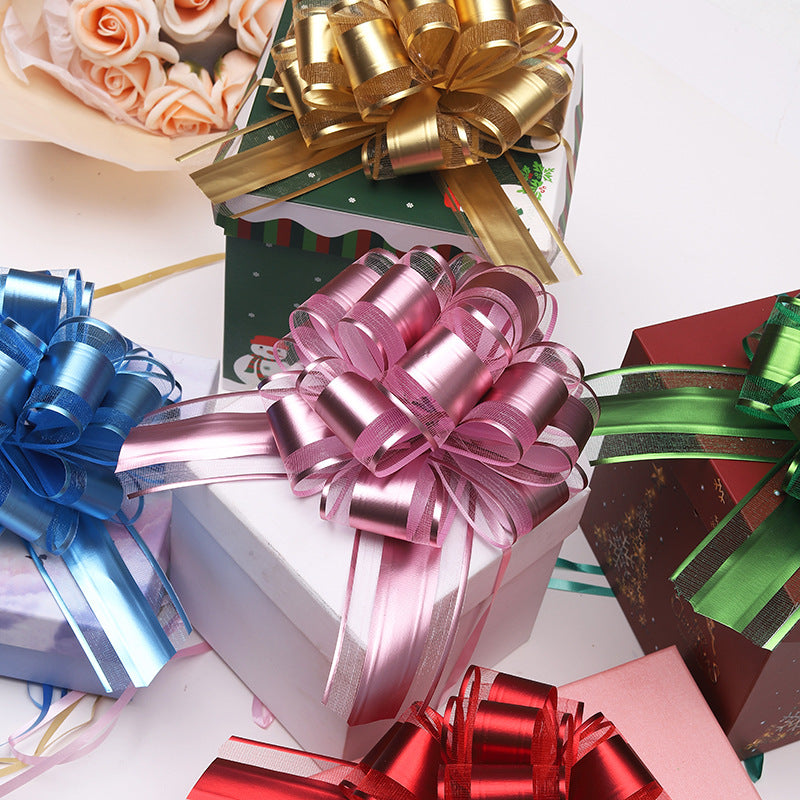 5pcs Colorful Metallic Bouquets for Gift Packaging