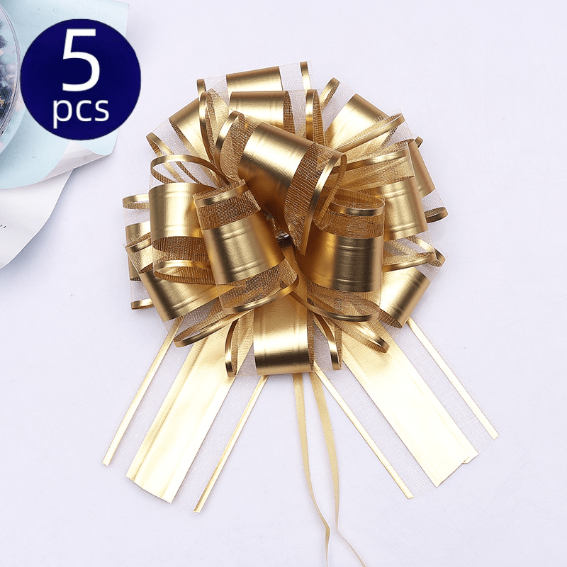 5pcs Colorful Metallic Bouquets for Gift Packaging