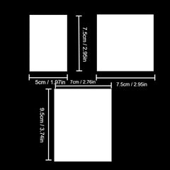 100 Sheets Transparent Sticky Notes Clear Notepad School Stationery